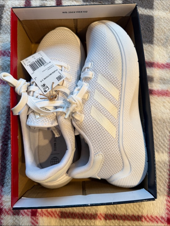 adidas Shoes - adidas White Mesh Lightweight Trainers
